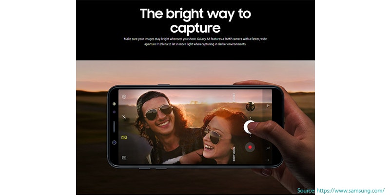 Kamera Samsung Galaxy A6 Plus