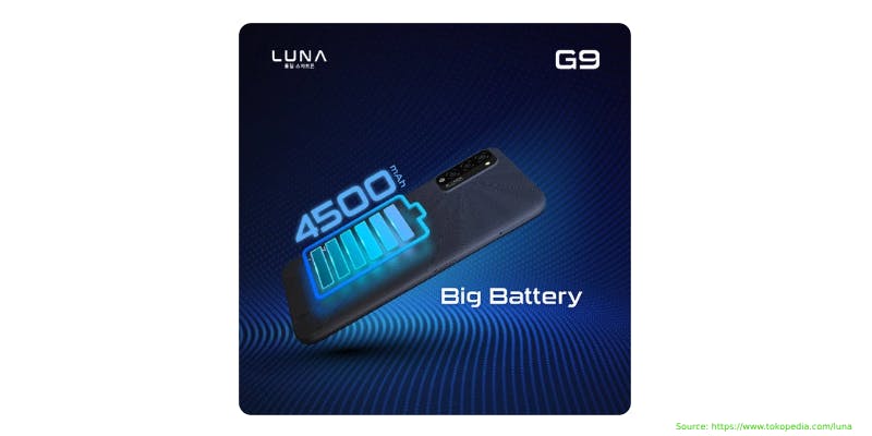 Baterai Luna G9