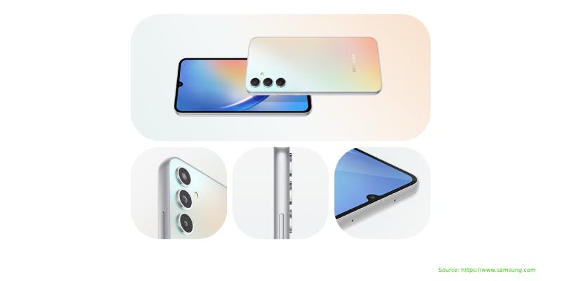 Desain Samsung Galaxy A34