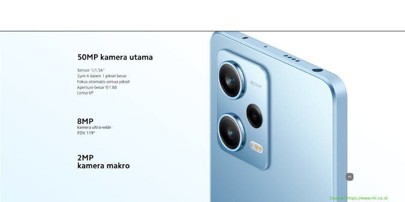 Kamera Xiaomi Poco X5 5G